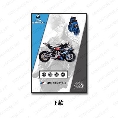 Blocs de construction personnalisables pour la belle maison art cadre d'affichage murale en verre cristallin