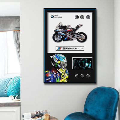 Cadre d'affichage murale de voiture de sport moderne Style électrique sur mesure Thème d'art pris en charge