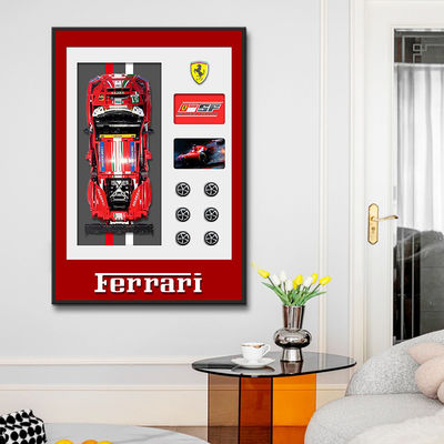 Cadre d'affichage murale de voiture de sport moderne Style électrique sur mesure Thème d'art pris en charge