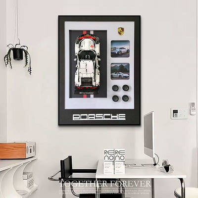 Cadre d'affichage murale Porsche Sports Cars Taille personnalisée pour l'affichage suspendu à la maison ou au bureau