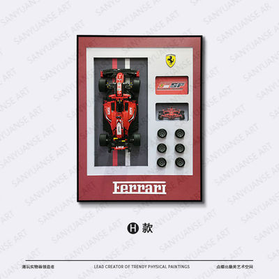 Cadre d'affichage murale Porsche Sports Cars Taille personnalisée pour l'affichage suspendu à la maison ou au bureau