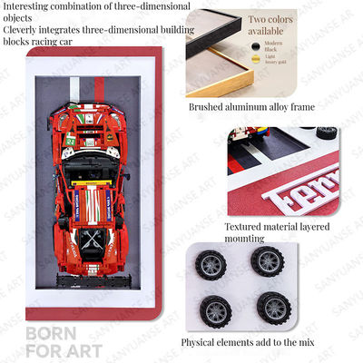 Cadre d'affichage suspendu unique pour la décoration de bureaux en blocs de construction de maisons architecturales