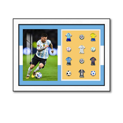 Art mural personnalisé 3D Messi Football pour le bureau Art thématique Décoration Format électrique