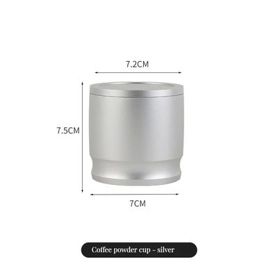 Utilisation domestique dans les restaurants 58 mm Collecteur de poudre de café en alliage d'aluminium Couvercle avec poignée