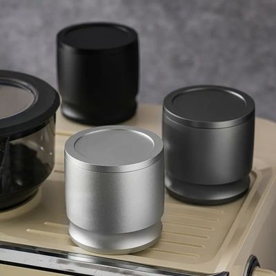 Utilisation domestique dans les restaurants 58 mm Collecteur de poudre de café en alliage d'aluminium Couvercle avec poignée