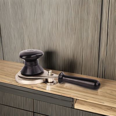 Ensemble d'outils de cuisine en bambou manuel boîte étancheuse en fer blanc presse-couvreuse avec ustensiles à fourchette