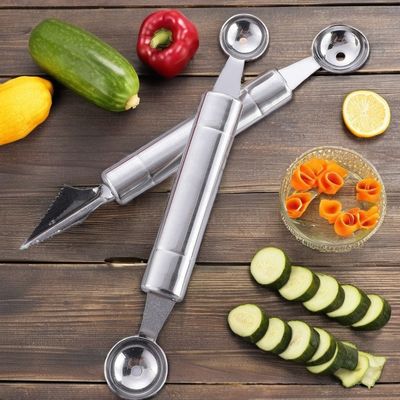 Fabricant de billes de pastèque en acier inoxydable et couteau de sculpture