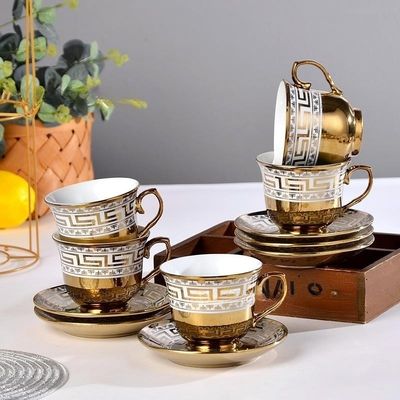 Skimmers Utilities Type Golden Design Porcelaine Set de thé et de café avec fonction de pliage