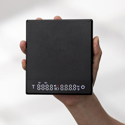Type-C Charge Cuisine Balance électronique numérique de café avec matériau en acier inoxydable ABS