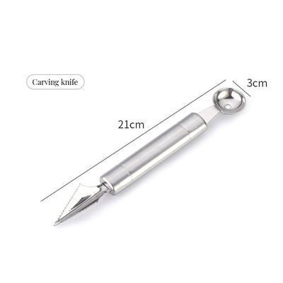 Coupeuse de légumes à main et cuillère à bille de pastèque pour outils de cuisine multifonctionnels