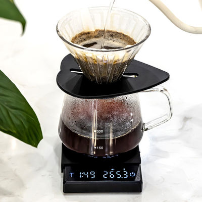 Balance à café électrique en acier inoxydable ABS 3 kg/0,1 g avec chronomètre et fonction de charge