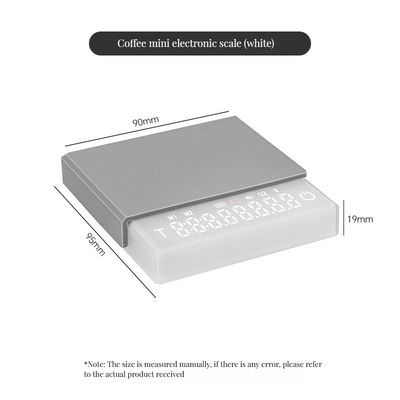 Balance à café électrique en acier inoxydable ABS 3 kg/0,1 g avec chronomètre et fonction de charge
