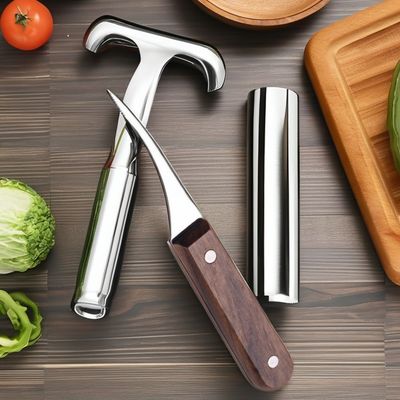 Couteau de pellicule de crevettes en acier inoxydable pour couper et peler facilement le ventre du poisson