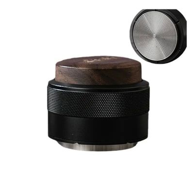 Dispenser de café en acier inoxydable écologique réglable en hauteur avec décoration en noix