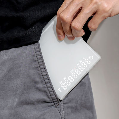 Mini-échelle électronique numérique de cuisine rectangulaire avec fonction de mesure du poids