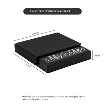 Blackmirror Mini Balance de poche Corps électrique Balance de café pour mesurer le poids Noir