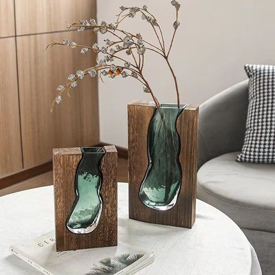Vase de plantation d'intérieur à l'extérieur Grands pots de fleurs en verre pour jardin Décoration de bureau à domicile