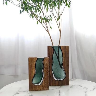 Vase de plantation d'intérieur à l'extérieur Grands pots de fleurs en verre pour jardin Décoration de bureau à domicile