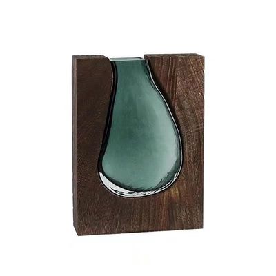Vase en verre cylindrique haute personnalisée avec un style de conception contemporain et une couleur personnalisée