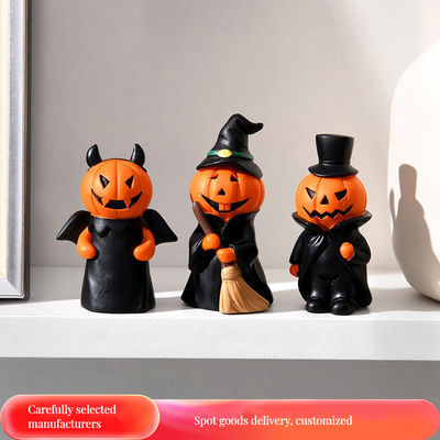 Décorations d'Halloween en résine fantôme Taille personnalisée Ornementation de tête de citrouille pour la maison