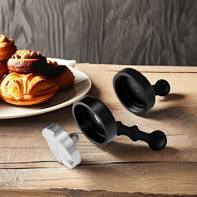 Barista Taille 58mm 53mm 51mm Dispensateur d'expresso écologique en bois et en métal à quatre lames