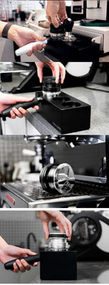 Barista Taille 58mm 53mm 51mm Dispensateur d'expresso écologique en bois et en métal à quatre lames