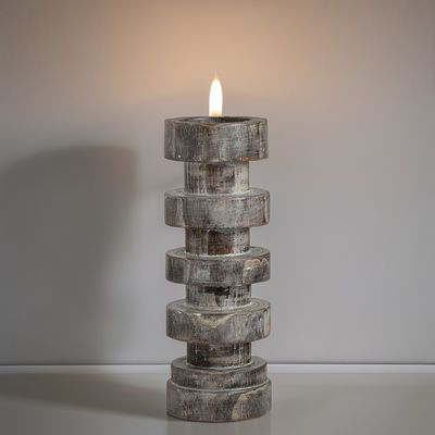 Éclairage Décoration porte-bougie de luxe De pierre pour la maison ou la décoration de Noël