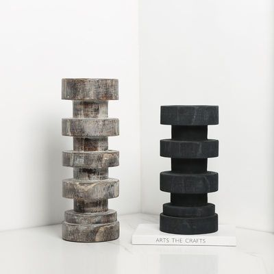 Éclairage Décoration porte-bougie de luxe De pierre pour la maison ou la décoration de Noël