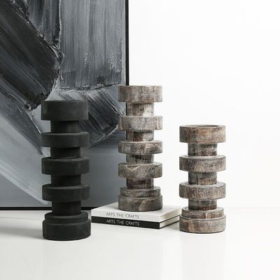 Porteur de chandelier de type métallique de pilier de marbre pour les lanternes de Noël élégantes