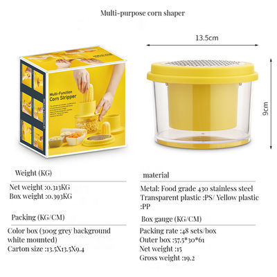 Moulin à aliments pour bébés en acier inoxydable durable et éplucheuse à maïs pour dépouiller les légumes