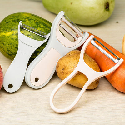 Gadget de cuisine en 2 en 1 Décapteur métallique en acier durable Zester pour les pommes de terre Carottes