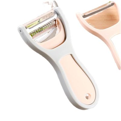 Gadget de cuisine en 2 en 1 Décapteur métallique en acier durable Zester pour les pommes de terre Carottes