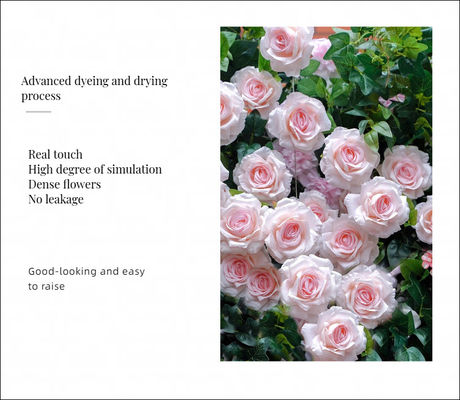 Fleurs artificielles en soie pour une décoration murale en tissu 3D réaliste