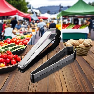Clip d'épilateur en acier inoxydable et en bambou pour cuisine à domicile