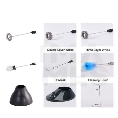 HIMATIMES couleur personnalisée mousseuse à lait rechargeable portable pour n'importe quelle sélection Whisk