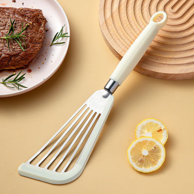 En acier inoxydable ergonomie jambon de poisson spatule résistant à la chaleur tourne-bouchon à fente pour cuisiner
