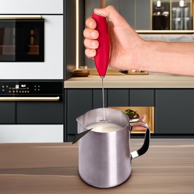 2023 Mousseuse à café électrique en acier inoxydable à batterie pour mousseuse au lait