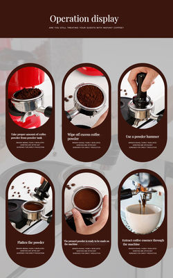 58 mm Outil de barista manuel Matériau PC écologique pour distributeur d'espresso moderne
