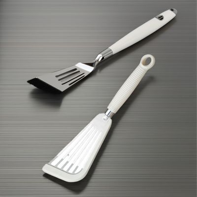 Ensemble de cuisine en acier inoxydable à fente Turner Spatula résistante à la chaleur pour ustensiles de cuisine non adhésifs