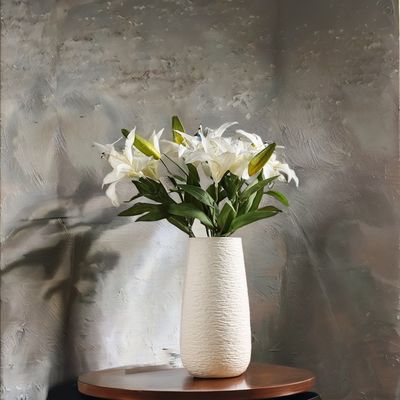 Accueil Décoration de table de mariage Vase en céramique de concepteur pour décoration artisanale