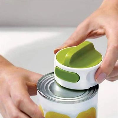 Ouvre-bouteille en acier inoxydable outil de cuisine compact avec conception de coupe latérale rotative