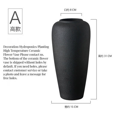 Vase en céramique art déco nordique de taille personnalisée pour une décoration de mariage créative à la maison