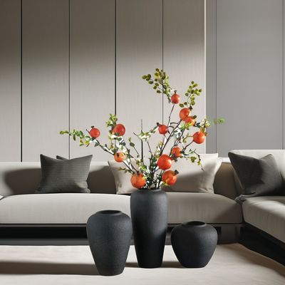 Vintage céramique pour la décoration de la maison, Vase de sol haute personnalisée, ancienne et moderne