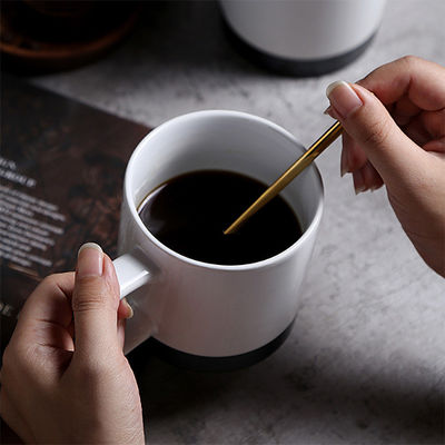 450 ml de capacité, cafetière en céramique personnalisée de style européen, avec conception classique et tasse