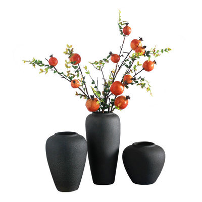Vase en céramique de forme irrégulière pour les arrangements floraux de style chinois et le jardin de table