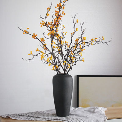 Vase en céramique de forme irrégulière pour les arrangements floraux de style chinois et le jardin de table