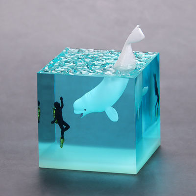 Lumière cadeau requin plongeur lampe de nuit LED océan