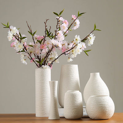 Faible MOQ Vase céramique faite à la main pour la table décoration de table de mariage