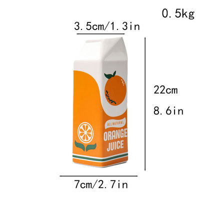 Vase de table moderne pour l'arrangement hydroponique des fleurs dans la conception créative de fruits orange
