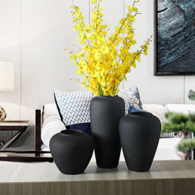Grand vase de conception abstraite Glaçure opaque Style Art Déco moderne pour les magasins de cadeaux de table